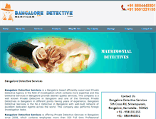 Tablet Screenshot of bangaloredetectiveservices.com